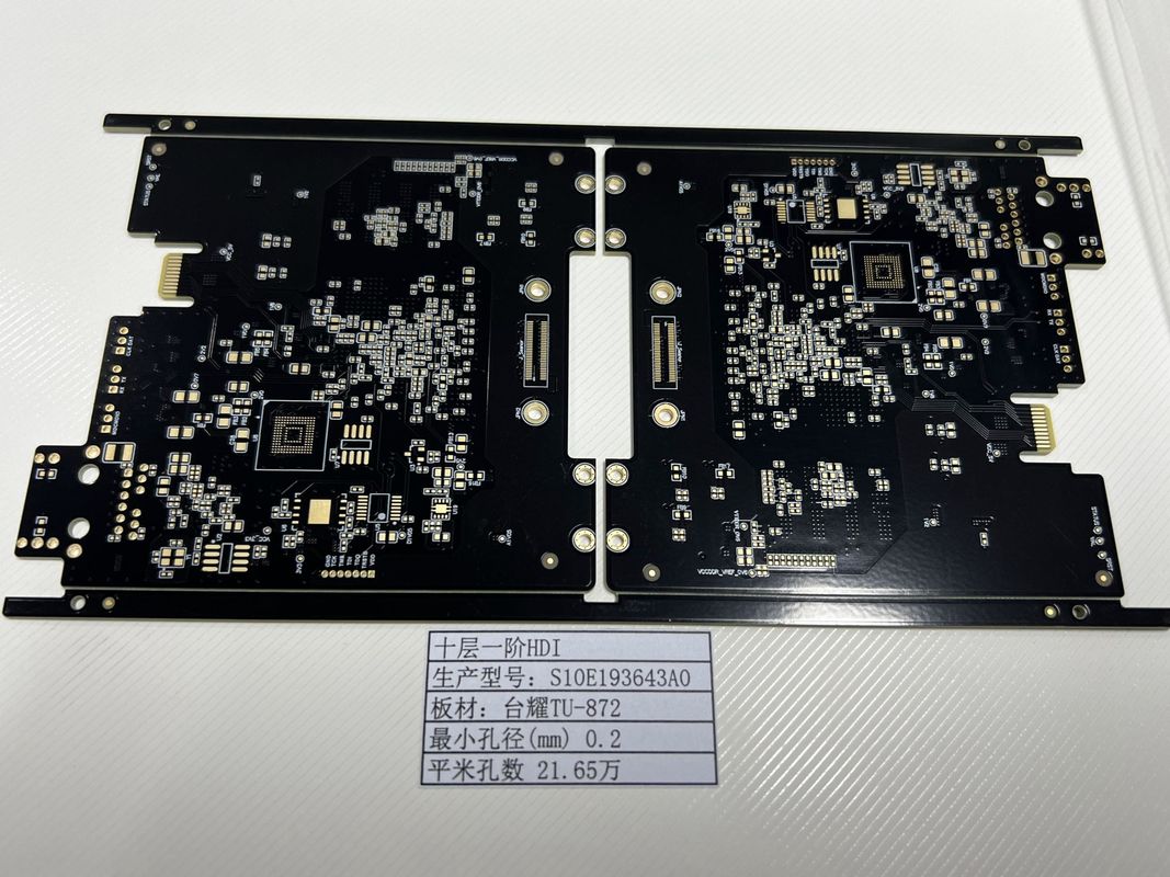 Specjalny gniazdo lampy wysokiej gęstości interkonektor PCB 10 warstw Tuc TU-872 1+N+1 Goldfinger 30U