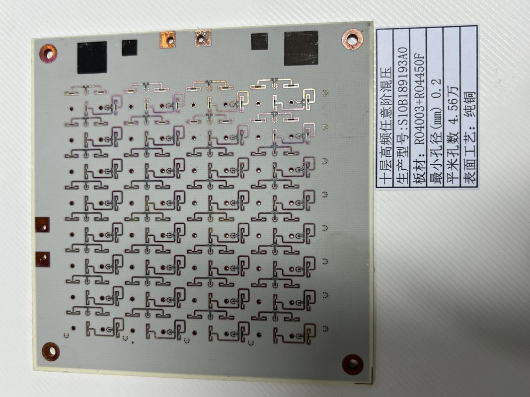 Zmiana dowolnej warstwy HDI PCB z minimalną linią 3 mil HASL / ENIG Wykończenie powierzchni ROGERS + FR4