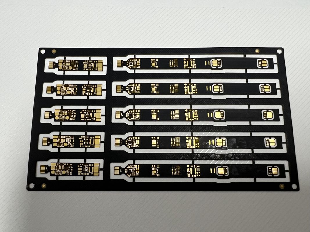 Gęstość lokalna Sanforized Rigid Flex PCB Assembly 4 Warstwa 0.1mm Trace z komponentami SMD BGA