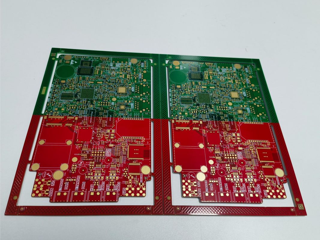 Zaawansowana wielowarstwowa tablica PCB 4 kolory maski lutowniczej w jednej tabuli PCB