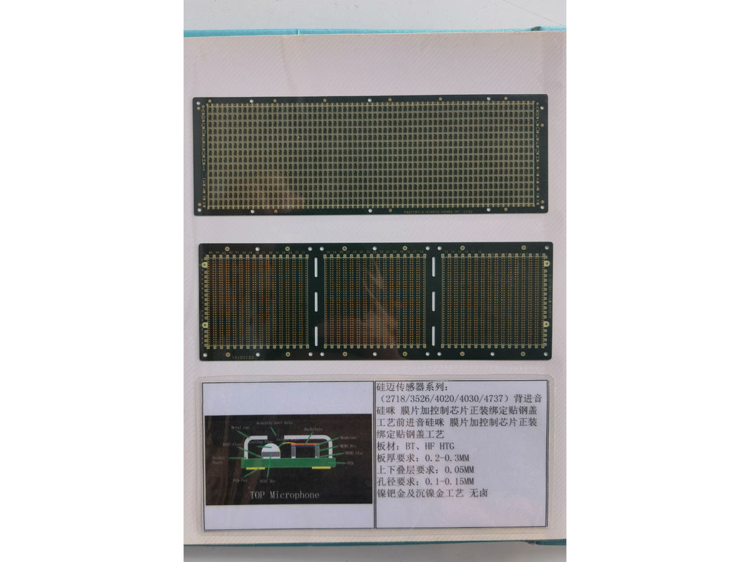 Impedans kontrolowany podłoża jak PCB zielona solder maskę 2 warstwy płytki obwodowej silikonowej pszenicy PCB