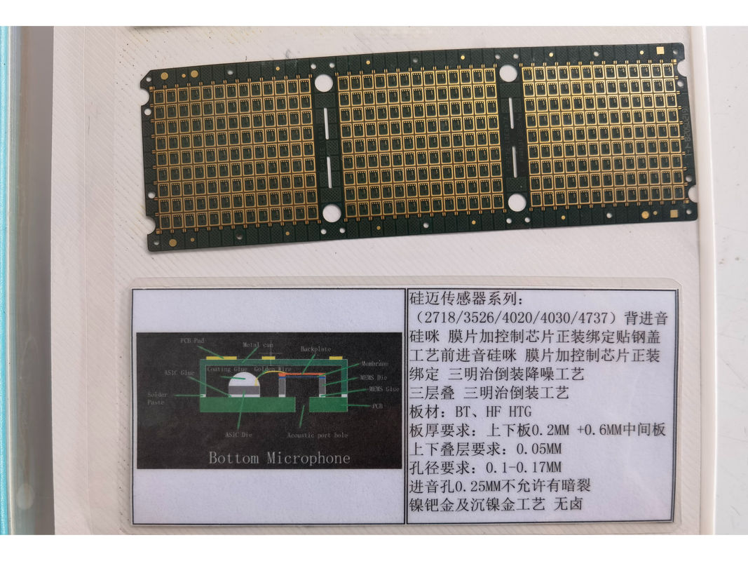 ENIG Powierzchniowa wykończenie układu IC Substrat PCB PCB 0,2 mm Materiał podstawowy BT HF HTG