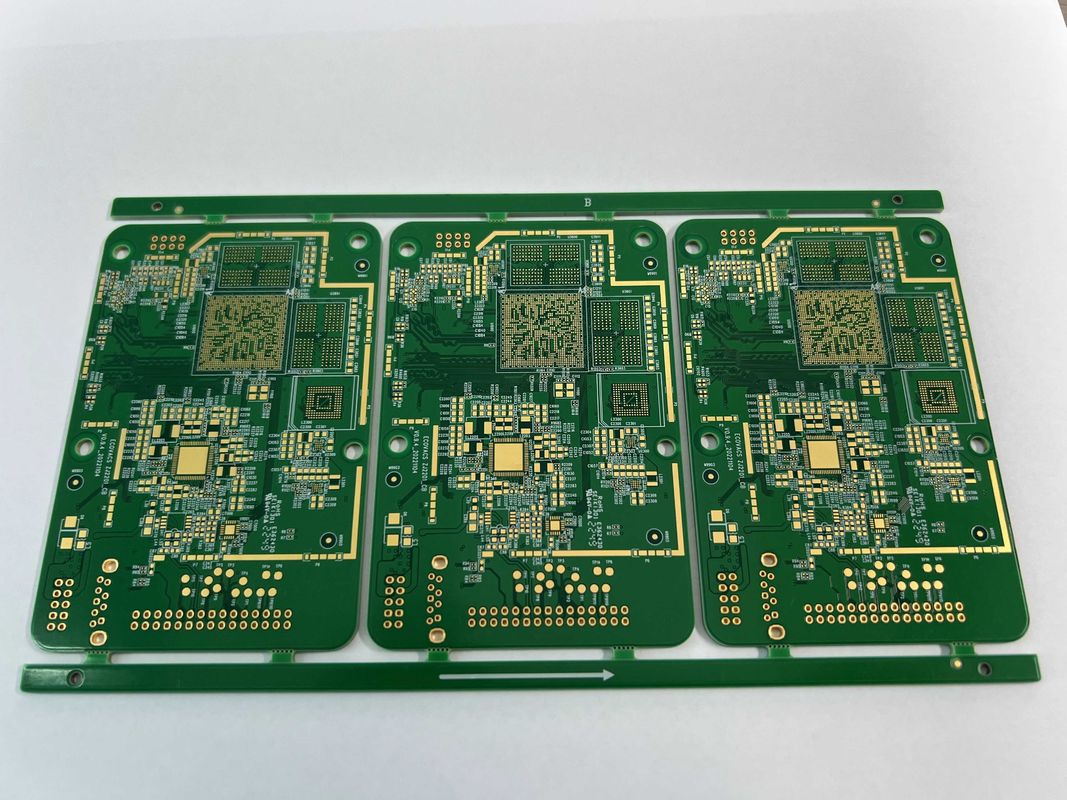 Złote palce wielowarstwowe płyty PCB z powierzchnią HASL i 0,2 mm Min. Rozmiar otworu