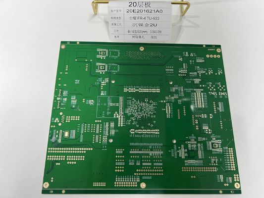 6-32 warstwy HDI PCB Produkcja z 0,25 mm BGA i pół dziury do gniazda lampy 20 warstw Tuc TU-933 PCB wysokiej prędkości