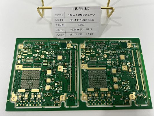 FR4 IT180 18Slayers 3+N+3 HDI PCB Board prototyp z dziurą 3/3Mil Traces X RAY Tested HDI quickturn ENIG
