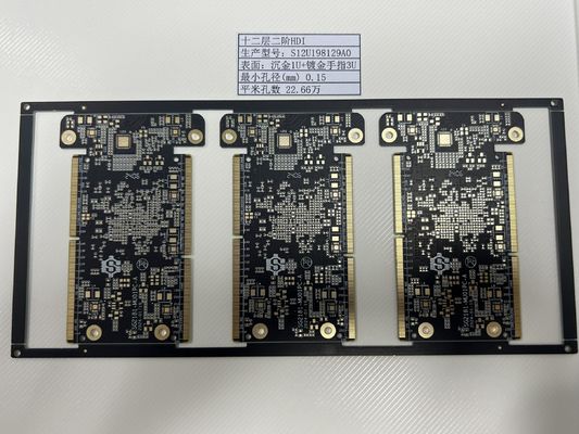 Grubość 0,4-3,2 mm HDI PCB Board 6-32L Impedans Control 100% E Testing