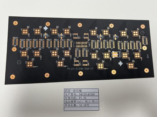 Ekran LED P1.25 4L 1+N+1 HDI Specjalistyczna tablica PCB o minimalnej wielkości otworu 0,15 mm